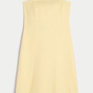 (Brand New) Yellow Linen Mini Dress